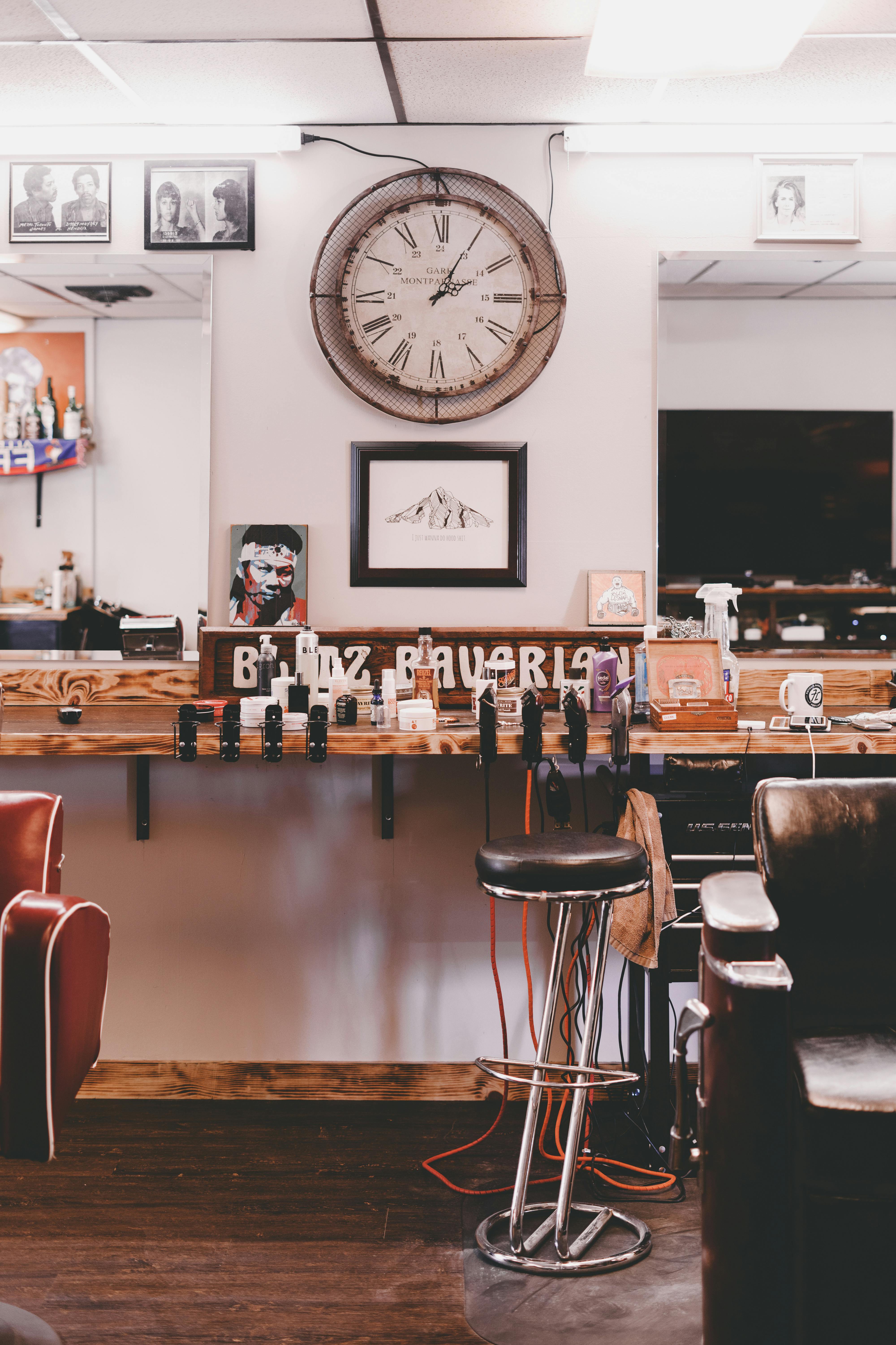 Barber station at The Fade Room